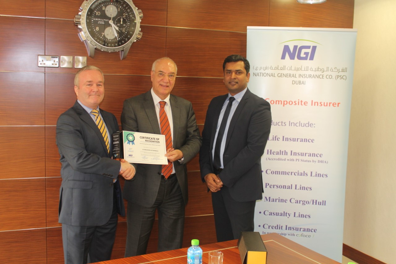 Al Masaood Automobiles named ‘Best Performing Partner’ by National General Insurance